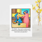 彼女結婚の周年記念ユーモアのカード カード (黄色い花)