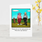 彼女結婚の周年記念ユーモアのカード カード (黄色い花)