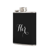 彼女結婚の フラスク (左)