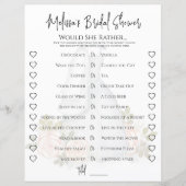 彼女結婚はむしろブライダルシャワーゲームフローラ (正面)