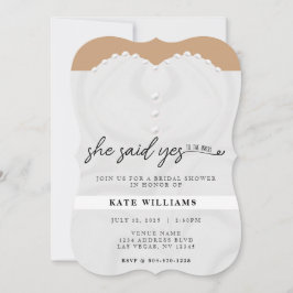 彼女結婚はYesブライダルシャワーと言った 招待状