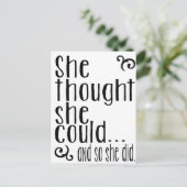 彼女考えは...そして彼女もそうした。 ポストカード (スタンド正面)