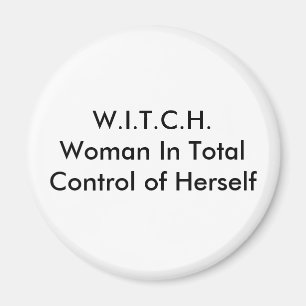 彼女自身の総制御のW.I.T.C.H.Woman マグネット