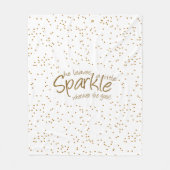 彼女葉はどこへ行っても少し輝く フリースブランケット (正面)