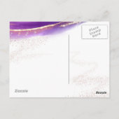 彼女葉は少し輝くラグジュアリーグリッター ポストカード (裏面)