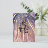 彼女葉は少し輝くラグジュアリーグリッター ポストカード (スタンド正面)