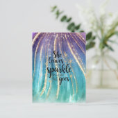 彼女葉は少し輝くラグジュアリーグリッター ポストカード (スタンド正面)