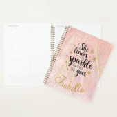 彼女葉は少し輝く贅沢パーソナライズされた プランナー手帳 (ディスプレー)