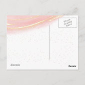 彼女葉は少し輝く贅沢パーソナライズされた ポストカード (裏面)