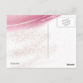 彼女葉は少し輝く贅沢パーソナライズされたP ポストカード (裏面)