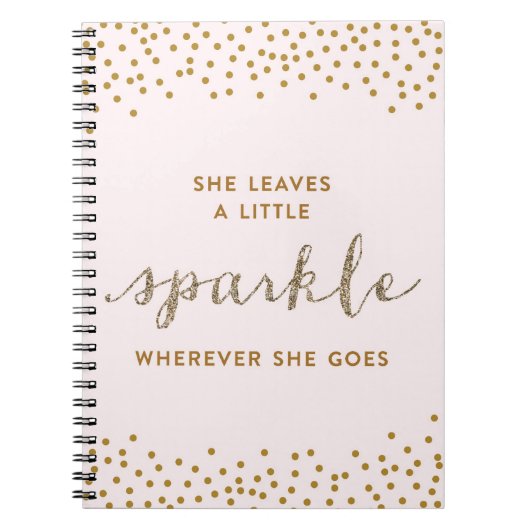 彼女葉はSparkle Notebookを少し持っている ノートブック (正面)