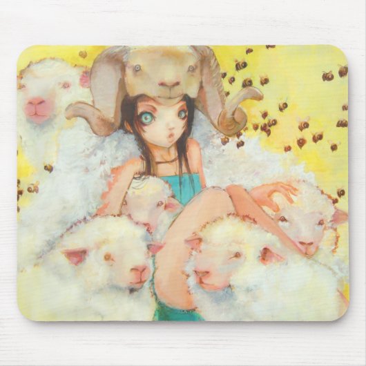 彼女蜂のぶつかるマウスパッド マウスパッド (正面)