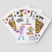 彼女遊のためにコーヒー茶のマグをカード トランプ (裏面)