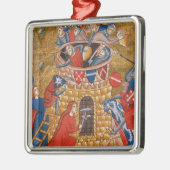 彼女達の敵を包囲しているScythianの女性 メタルオーナメント (左)