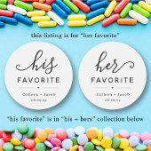 「彼女」お気に入りの結婚式の引き出物シール ラウンドシール