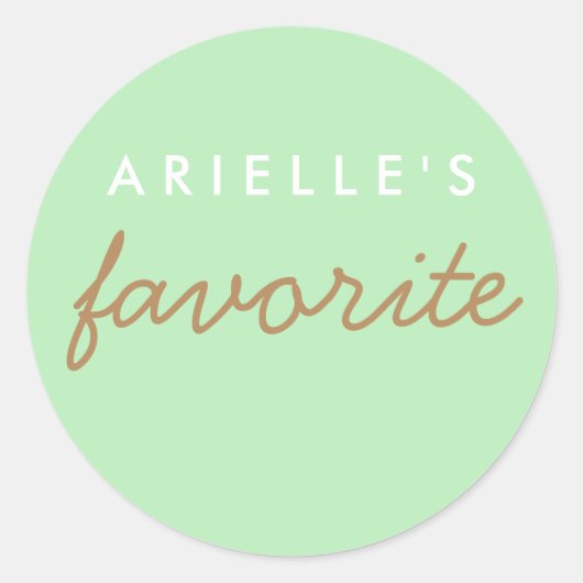 「彼女」のおやつお気に入りの ラウンドシール (正面)