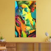 彼女 キャンバスプリント (インサイチュ (リビング))