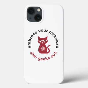 彼女+ ギークは"あなたの扱いにくい" iPhoneの場合を包含します iPhone 13ケース