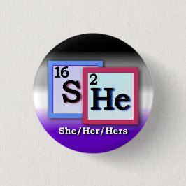 彼女-周期表の個人的な性の代名詞、エース 缶バッジ