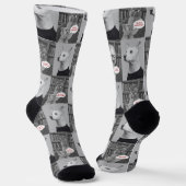 彼女、彼の、アイボリー熱狂するの靴下 ソックス (傾斜あり)