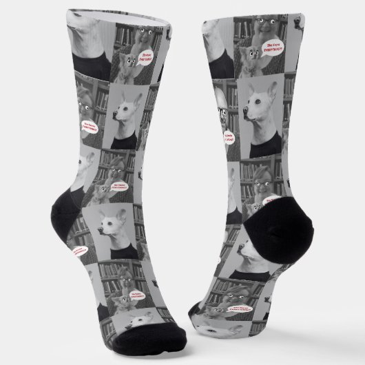 彼女、彼の、アイボリー熱狂するの靴下 ソックス (傾斜あり)