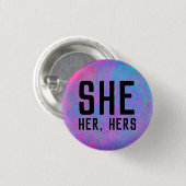 彼女、彼女、彼女の代名詞 缶バッジ (正面&裏面)