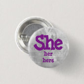 彼女、彼女、彼女の代名詞 缶バッジ (正面&裏面)