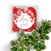 彼女、彼、私たちのスナックお気に入りのブライダルシャワーの好意 ラウンドシール