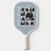 彼女 | 愛する | フォトコラージュ ピックルボールラケット (正面)