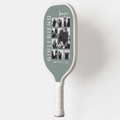 彼女 | 愛する | フォトコラージュ ピックルボールラケット (左)