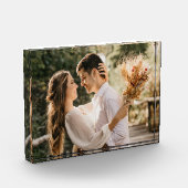 彼女、母、父、または新婚夫婦のためのカスタム写真ギフト フォトブロック (左)