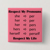 彼女- >每のまたは人 缶バッジ (正面)