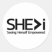 彼女>私は自分が力を与えられるのを見ている ラウンドシール (正面)