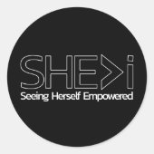 彼女>私は自分が力を与えられるのを見ている ラウンドシール (正面)