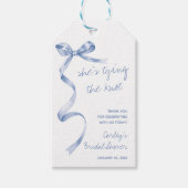彼女、結婚するのね！モダンなブライズシャワーのギフトタグ ギフトタグ (正面)