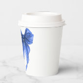 彼女、結婚するのよ ブルー・ボウ・ブライダルシャワー 紙コップ (裏面)