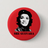 彼女Guevara 缶バッジ (正面)