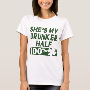 彼女is IS半分私のDRUNKER Tシャツ