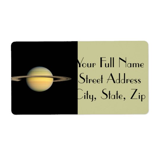 彼岸の土星 ラベル (正面)