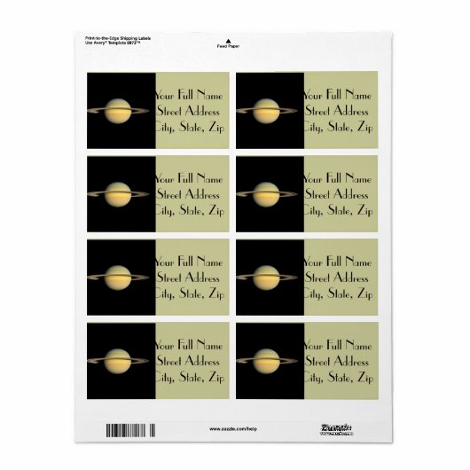 彼岸の土星 ラベル (フルシート)