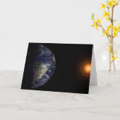 彼岸の地球。 カード (黄色い花)