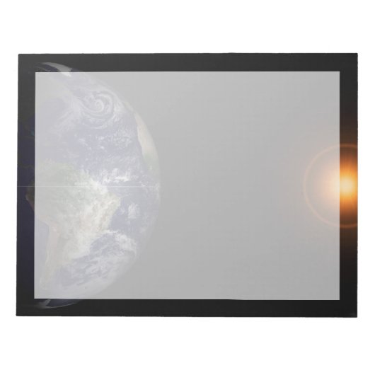 彼岸の地球。 ノートパッド (正面)