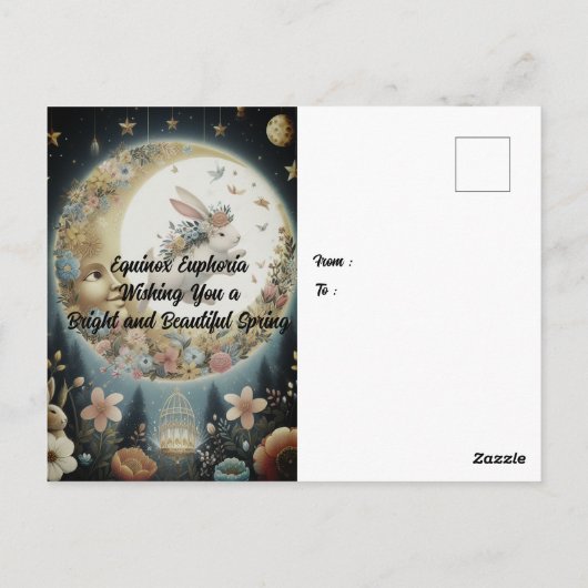 彼岸ユーフォリアブライトと美しい春 ポストカード (裏面)