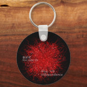 彼岸花(赤いクモの実)キーホルダー キーホルダー (正面)