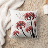 彼岸花( red spider lily ) クッション (ブランケット)
