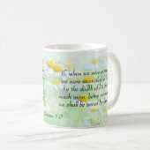 彼救の人生によって – ローマ5:10 コーヒーマグカップ (正面右)