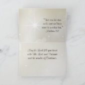 彼来を崇拝する出生クリスマスカード シーズンカード (内部)