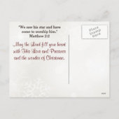 彼来を崇拝出生クリスマス葉書 シーズンポストカード (裏面)