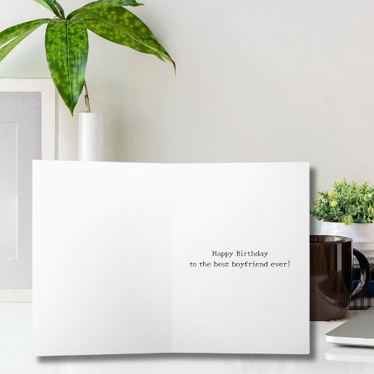 彼氏おもしろい夫シンプル誕生日カスタム シーズンカード