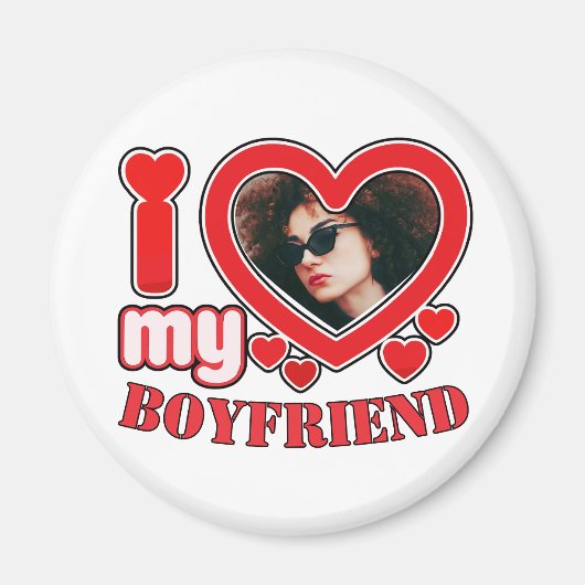 彼氏が大好きカスタム マグネット (正面)